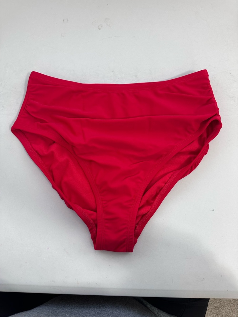 Kona Sol Bright Red High Waist Bikini Bottoms